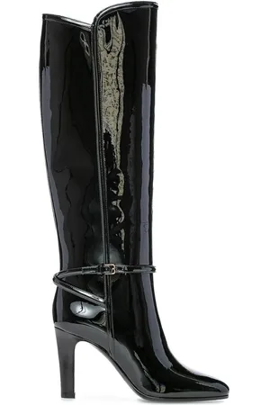 Saint Laurent Schoenen, Dames, Zwart, 36 EU, Kniehoge laarzen