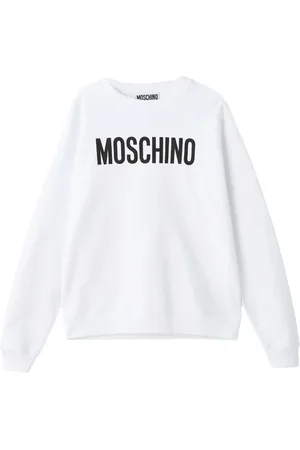 Moschino Sweatshirts & Hoodies, Heren, Wit, S, Witte Sweatshirt Essentieel Ontwerp Lange Mouw