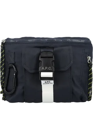 A.P.C. Tassen, Heren, Blauw, ONE Size, Nylon, Banane Trek Schoudertas