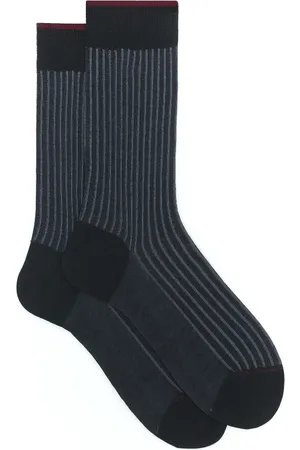 Gallo Ondergoed, Heren, Veelkleurig, S, Katoen, Korte heren katoenen sokken antraciet twin rib..
