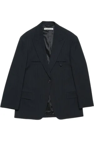 Acne Studios Jassen, Dames, Blauw, S, Wol, Stijlvol Pak