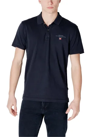 Napapijri Tops, Heren, Blauw, 2Xl, Katoen, Polo Shirt Korte Mouw Collectie