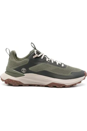 Timberland Schoenen, Heren, Groen, 41 EU, Groene Gebreide Sneakers Dikke Zool