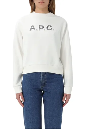 A.P.C. Truien, Dames, , M, Katoen, Sweat Patty Ronde Hals Truien