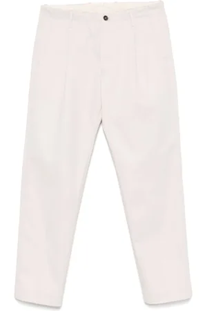 Nine In The Morning Broeken, Heren, Wit, 2Xl, Witte Broek met Voorknoopsluiting