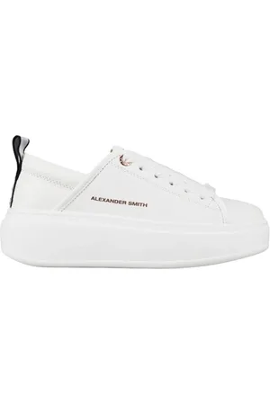 Alexander Smith Schoenen, Dames, Wit, 41 EU, Katoen, Eco-Wembley High Woman Total