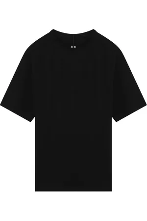 Rick Owens Tops, Heren, Zwart, M, Korte mouwen ronde hals T-shirt