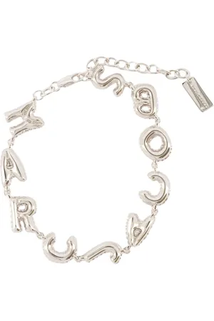 Marc Jacobs Accessoires, Dames, Grijs, ONE Size, Zilveren Ballon Armband - Metaal