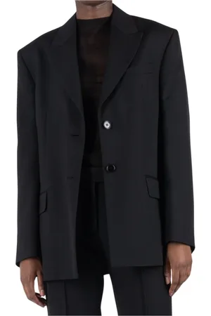 Acne Studios Jassen, Dames, Zwart, S, Wol, Regular Fit Jas