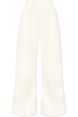 Moncler Broeken, Dames, , S, Katoen, Wijde pijpen broek