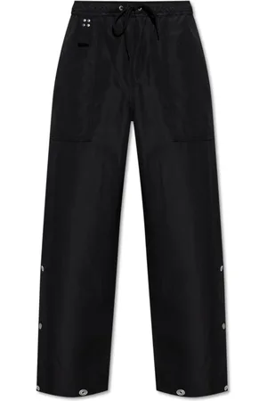 Comme des Garçons Broeken, Heren, Zwart, L, Wol, Broek met sluitingen