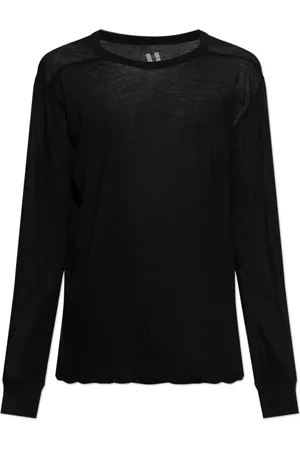 Rick Owens Tops, Heren, Zwart, M, Katoen, Long Sleeve T-shirt Level LS