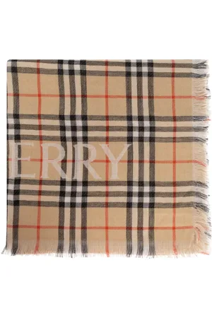 Burberry Accessoires, unisex, , ONE Size, Wol, Wollen sjaal met ruitpatroon