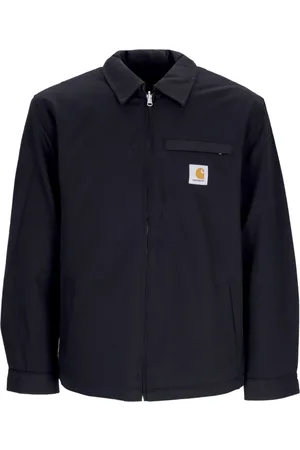 Carhartt Jassen, Heren, Zwart, L, Katoen, Omkeerbare Waterdichte Jas Zwart/Wit