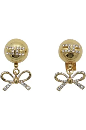 Elisabetta Franchi Accessoires, Dames, Geel, ONE Size, Stijlvolle Oorbellen voor Modieuze Look