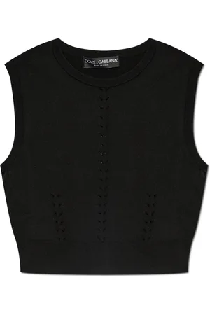 Dolce & Gabbana Truien, Dames, Zwart, XS, Gebreide top