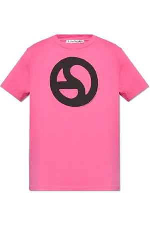 Acne Studios Tops, Heren, Roze, M, T-Shirt