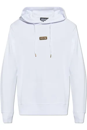 VERSACE Sweatshirts & Hoodies, Heren, Wit, L, Katoen, Sweatshirts & Hoodies