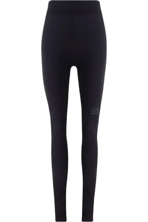 Maison Margiela Broeken, Dames, Zwart, M, Logo Legging