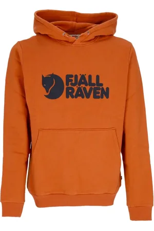Fjällräven Sweatshirts & Hoodies, Heren, Bruin, L, Katoen, Terracotta Logo Hoodie Lange Mouwen