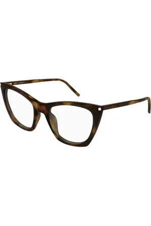 Saint Laurent Accessoires, unisex, Bruin, ONE Size, Dunne Optische Kate Zonnebril
