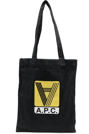A.P.C. Tassen, Heren, Blauw, ONE Size, Denim, Lou Denim Tote Bag