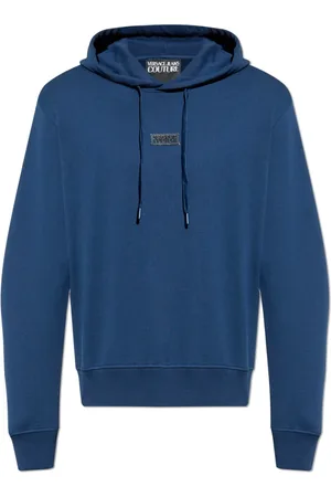 VERSACE Sweatshirts & Hoodies, Heren, Blauw, 2Xl, Katoen, Sweatshirts & Hoodies