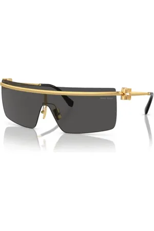 Miu Miu Accessoires, unisex, Geel, ONE Size, Elegante zonnebril voor stijlvolle look
