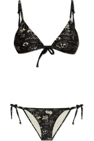 Emporio Armani Badkleding, Dames, Zwart, L, Tweed, Tweedelig badpak