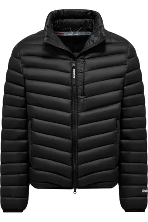 Invicta Jassen, Heren, Zwart, 2Xl, Gewatteerde Zwarte Jas Zonder Capuchon
