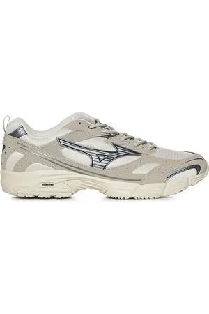 Mizuno Schoenen, Heren, Veelkleurig, 42 EU, Witte Sneakers met Vetersluiting Unisex