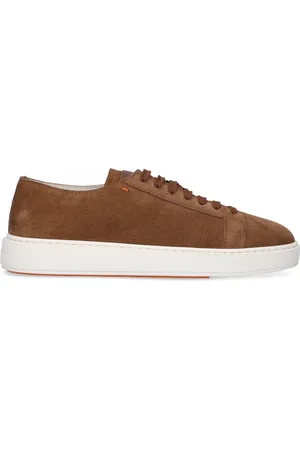 santoni Schoenen, Heren, Bruin, 43 1/2 EU, Leer, Budapester Sneakers