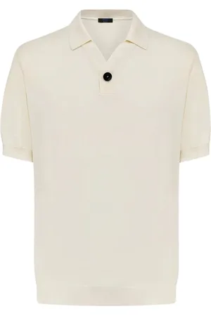 Kiton Tops, Heren, , M, Katoen, Minimal Katoenen Polo Shirt