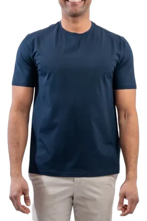 HERNO Tops, Heren, Blauw, S, Blauwe T-shirts en Polos Crew Neck