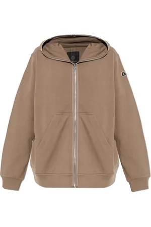 Rick Owens Sweatshirts & Hoodies, unisex, Bruin, L, Katoen, Hoodie met ritssluiting