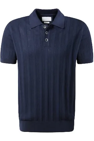 Baldessarini Tops, Heren, Blauw, M, Kortemouw Gebreide Trui Klosy