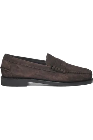 SEBAGO Schoenen, Heren, Bruin, 41 EU, Suède, Bruine Suède Handgestikte Mocassin