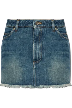 Dolce & Gabbana Rokken, Dames, Blauw, S, Denim, Denim rok