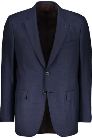 Ermenegildo Zegna Jassen, Heren, Blauw, XL, Klassieke Reverskraag Jas