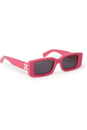 OFF-WHITE Accessoires, unisex, Rood, ONE Size, Trendy Arthur Zonnebril