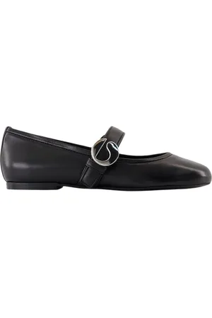 COPERNI Schoenen, Dames, Zwart, 39 EU, Leer, Zwarte platte ballerina instappers