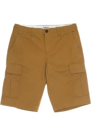 Timberland Korte broeken, Heren, Bruin, W30, Katoen, Cargo Outdoor Shorts met Zakken