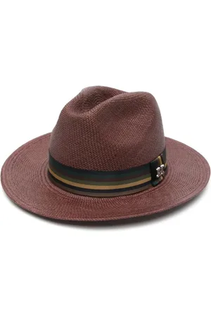 Max Mara Accessoires, Dames, Bruin, 58 CM, Rafia hoed voor stijlvolle zomerlook