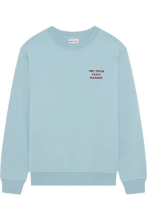Drôle de Monsieur Sweatshirts & Hoodies, Heren, Blauw, S, Katoen, Katoenen sweatshirts en hoodies