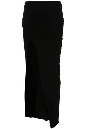Rick Owens Rokken, Dames, Zwart, S, Maxi Rok