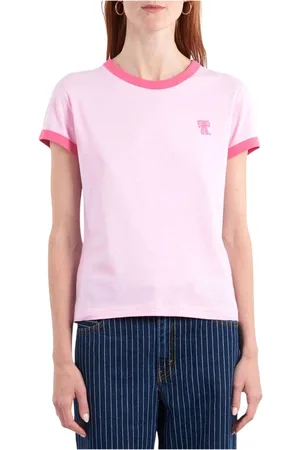 Acne Studios Tops, Dames, Roze, M, Katoen, Bubble T-Shirt
