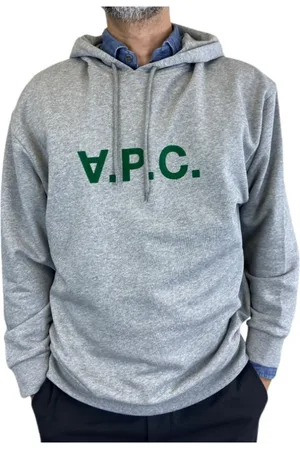 A.P.C. Sweatshirts & Hoodies, Heren, Grijs, L, Katoen, Hooded Sweatshirt