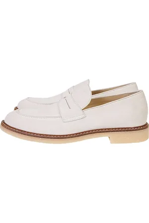 ELEVENTY Schoenen, Heren, , 40 EU, Suède, Penny Loafer in kalfssuède