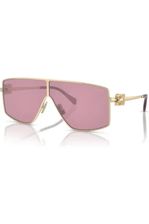 Miu Miu Accessoires, unisex, Geel, ONE Size, Elegante zonnebril om je stijl te verbeteren