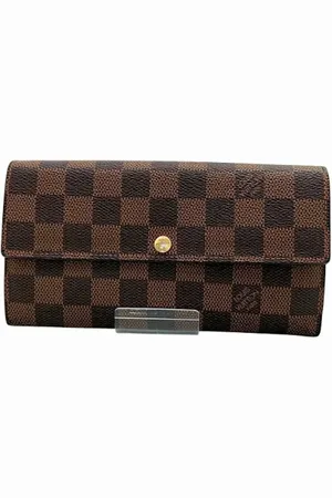 LOUIS VUITTON Pre-owned, Dames, Bruin, ONE Size, Pre-owned Canvas wallets